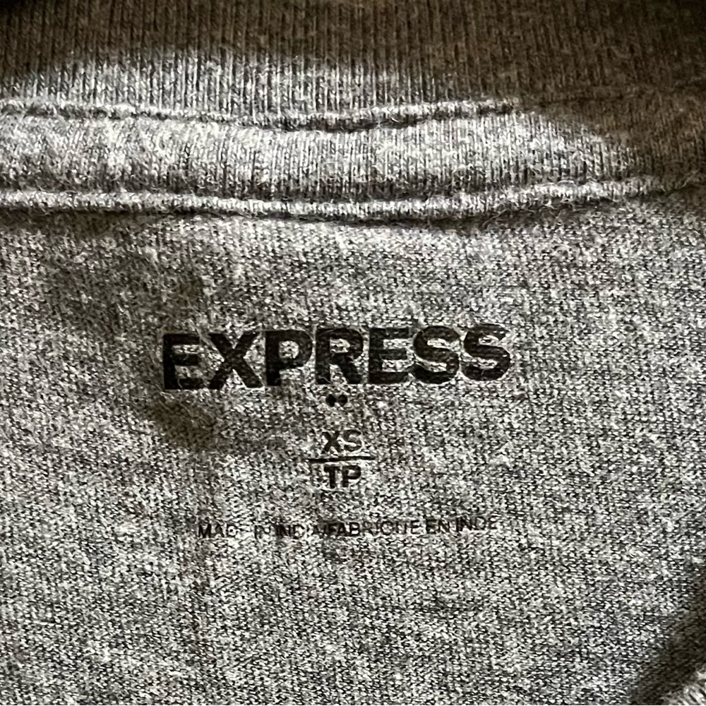 Express Men’s T-Shirt - Size XS - Color Grey - Picture 3 of 5